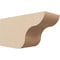 Ekena Millwork 6in. W x 8in. H x 16in. L Carmel Woodgrain TimberThane Rafter Tail, Primed Tan RFTUR06X08X16CARRCPR - alternate 1
